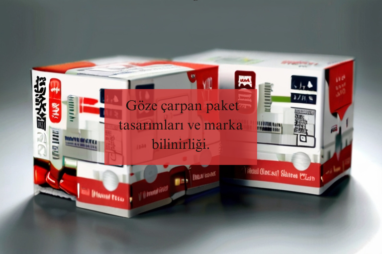 Göze çarpan paket tasarımları ve marka bilinirliği.